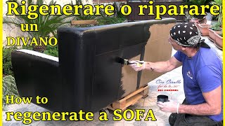 Come rigenerare un divano in VERA PELLE \ SIMILPELLE  How to regenerate a real leather sofa [upl. by Nomrej572]