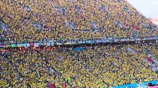 Brazilian supporters sing the national anthem [upl. by Merline734]