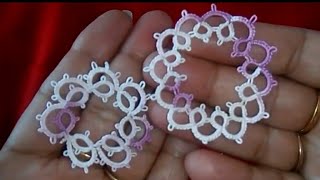 52Shuttle tatting for beginnersLesson10 folded joinsHindiUrdu [upl. by Collar]