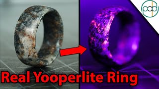 Making a Yooperlite UV Glow Ring with the Waterjet Channel [upl. by Leunamne]