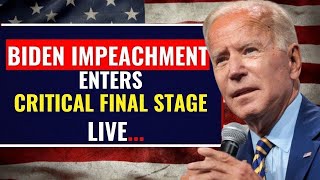 Historic Showdown Biden Impeachment Reaches Climactic Conclusion  US News  Congress Hearing LIVE [upl. by Vidovik]