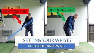 Setting Your Wrists in the Golf Swing Backswing [upl. by Lachman]