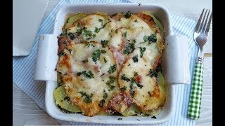 Parmigiana bianca melanzane e patate light senza besciamella [upl. by Ailhat546]