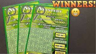 MYSTERY CROSSWORD SCRATCH OFFS  WINNERS [upl. by Reldnahc]