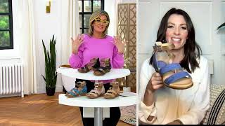 Miz Mooz Leather Heeled Sandals Caine on QVC [upl. by Eirbua]