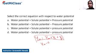 Water potential equation [upl. by Heyer]