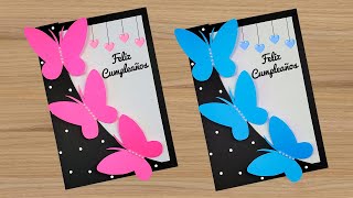 ❤️✨Hermosa y fácil tarjeta de Feliz Cumpleaños ❤️🌺 DIY Birthday greeting card [upl. by Nor]