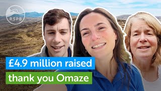 £49 million raised to restore nature Thank you Omaze and the Omaze community  RSPB [upl. by Holder]