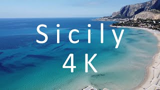 Sicily 4K  Palermo  Mondello Beach [upl. by Aldercy165]