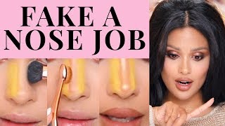 FAKE A NOSE JOB  EASY NOSE CONTOUR [upl. by Pegasus561]