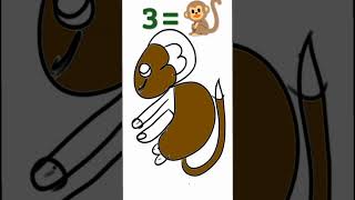 3monkey drawing easy hai art monkey [upl. by Tips]