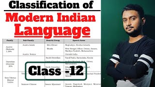 Classification Of Modern Indian Languages  Ch 1  Indian People and Economy [upl. by Inanuah]