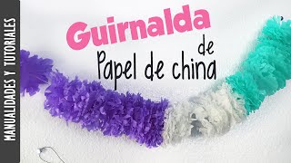 Tutorial Guirnalda de Papel de China  Los290ss [upl. by Duax]