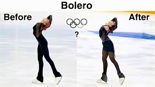 Kamila Valieva  Bolero 5 months difference Improvements Камила Валиева Болеро [upl. by Airehc]