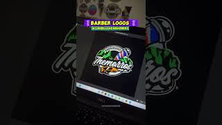 ¡Logos full Color Una buena opción para tu marca dependiendo del concepto y estilo de tu barber [upl. by Terrene]