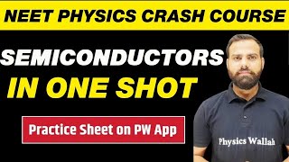 SEMICONDUCTORS in One Shot  All Concepts Tricks and PYQs  NEET Physics Crash Course [upl. by Tatianas]