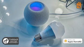 Nanoleaf Essentials smart bulb Review  A leap forward with Thread for Apple Home and HomePod mini [upl. by Goldarina]