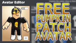 How to Make a FREE PUMPKIN PATCH Avatar in Roblox Mind Blowing Halloween Avatar [upl. by Airyt549]