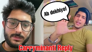 CarryMinati REPLY on Thara Bhai Joginder  Thara bhai joginder roasted by CarryMinati shorts [upl. by Anders975]