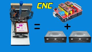 How to make mini CNC plotter using Old DVD Drives [upl. by Naara595]