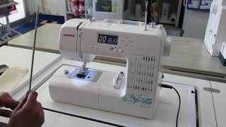 Part one of instruction on using the Janome Dc2150 computerised sewing machinedc2150 [upl. by Anig]