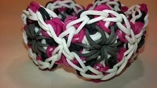 Updated Kaleidoscope Bracelet Tutorial by feelinspiffy Rainbow Loom [upl. by Hertzfeld598]