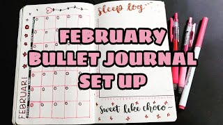 FEBRUARY BULLET JOURNAL SET UP INDONESIA [upl. by Anairda171]