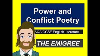 AQA English Literature Poetry Revision  The Emigree by Carol Rumens [upl. by Apilef]