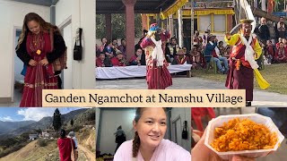 Get ready with me in our Traditional Dress SHINGKA  Ganden Ngamchot Dance at Namshu Village 🏡 [upl. by Alarick]