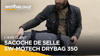 Keegan client Motoblouz présente la SACOCHE DE SELLE SWMOTECH DRYBAG 350 GRIS [upl. by Lochner834]