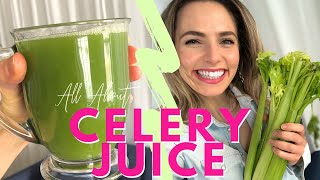 Celery Juice Benefits Tips Recipe amp How to Make Without a Juicer in a Blender  Lauren Vacula [upl. by Taran]