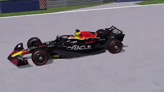 rFactor F1 2023 Mod Crash Compilation [upl. by Aramit226]