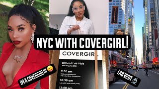 COME WITH ME TO NYC WITH COVERGIRL VLOG [upl. by Roon]