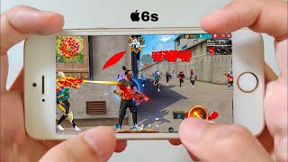 Iphone 6s Free Fire max Gameplay test settings revel My HUDDPI MACRO ios 14 🔥 in 2024 ✅ [upl. by Eihtur]