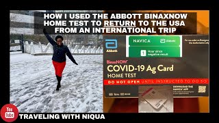 Using the ABBOTT COVID19 BinaxNOW HOME TEST via EMED for Travel  Full Process  Returning to USA [upl. by Ingham]