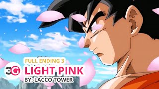 HD Dragon Ball Super Full Ending 3  Light Pink  Romaji Lyrics [upl. by Zilber]