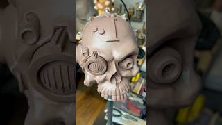 Warhammer 40k servo skull sculpture [upl. by Alexia]