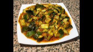 RECETTE EXPRESS D’ÉTÉ LES COURGETTES À LA MAROCAINE [upl. by Asserak]