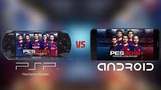 PES 18 Android VS PSPPPSSPP  Gameplay [upl. by Akinajnat910]