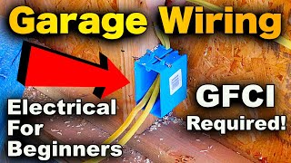 Garage Receptacle Wiring  How To Wire A Garage For Electricity [upl. by Ullund743]