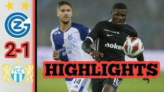 FC Zurich vs Grasshoppers 21 Highlights Goals switzelands super league [upl. by Burney]