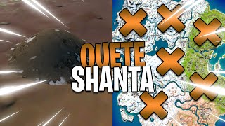 EXTRAIRE DES FRAGMENTS DE GEMMES DANS DES TAS DE TERRE EMPLACEMENTS QUETE SHANTA FORTNITE 3 [upl. by Etteragram]