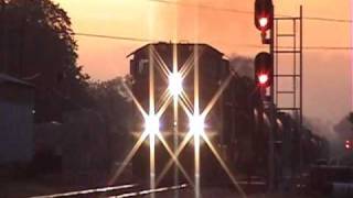 CN Train Blasting Horn in Lena IL [upl. by Nonnek]