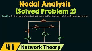 Nodal Analysis Solved Problem 2 [upl. by Jean]