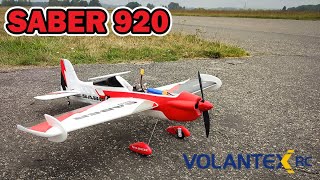 VolantexRC SABER 920  First Flight and Test [upl. by Sutsuj]