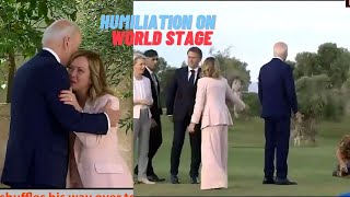 Humiliation on World Stage Biden a Confused Mess at G7 Summit slurring [upl. by Nosauq851]