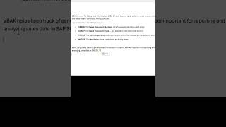 Whats the VBAK Table in SAP Quick Overview [upl. by Moonier]