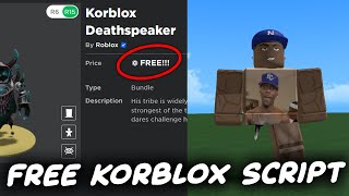 Free Korblox Script  Hack Method  ROBLOX EXPLOITING [upl. by Pantheas]