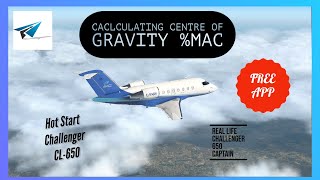 Hot Start Challenger 650  Weight amp Balance C of G MAC for Trim Index  XPlane 11 [upl. by Asseneg445]