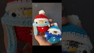 Penguins for Christmas 🐧🎄🎅 christmas diy fyp crochet crocheting christmasdecorations athome [upl. by Rawley]